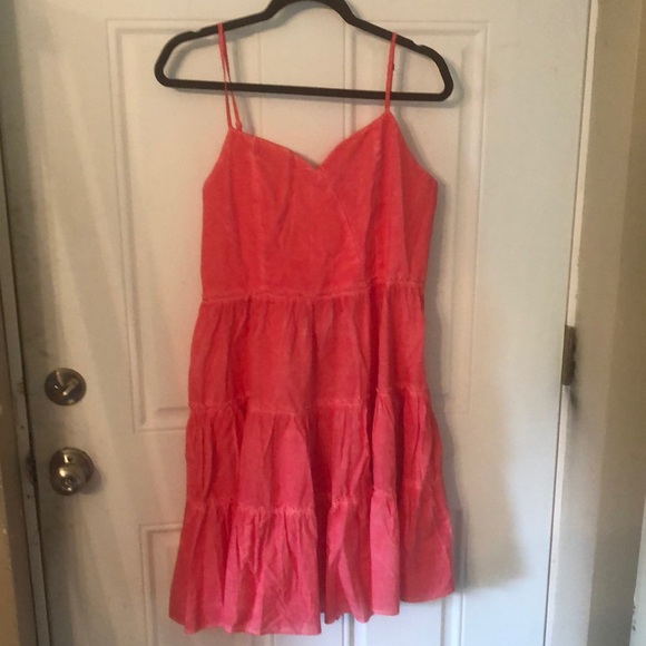 Umgee Raspberry Mineral Wash Sweetheart Neck Dress - Picture 6 of 10